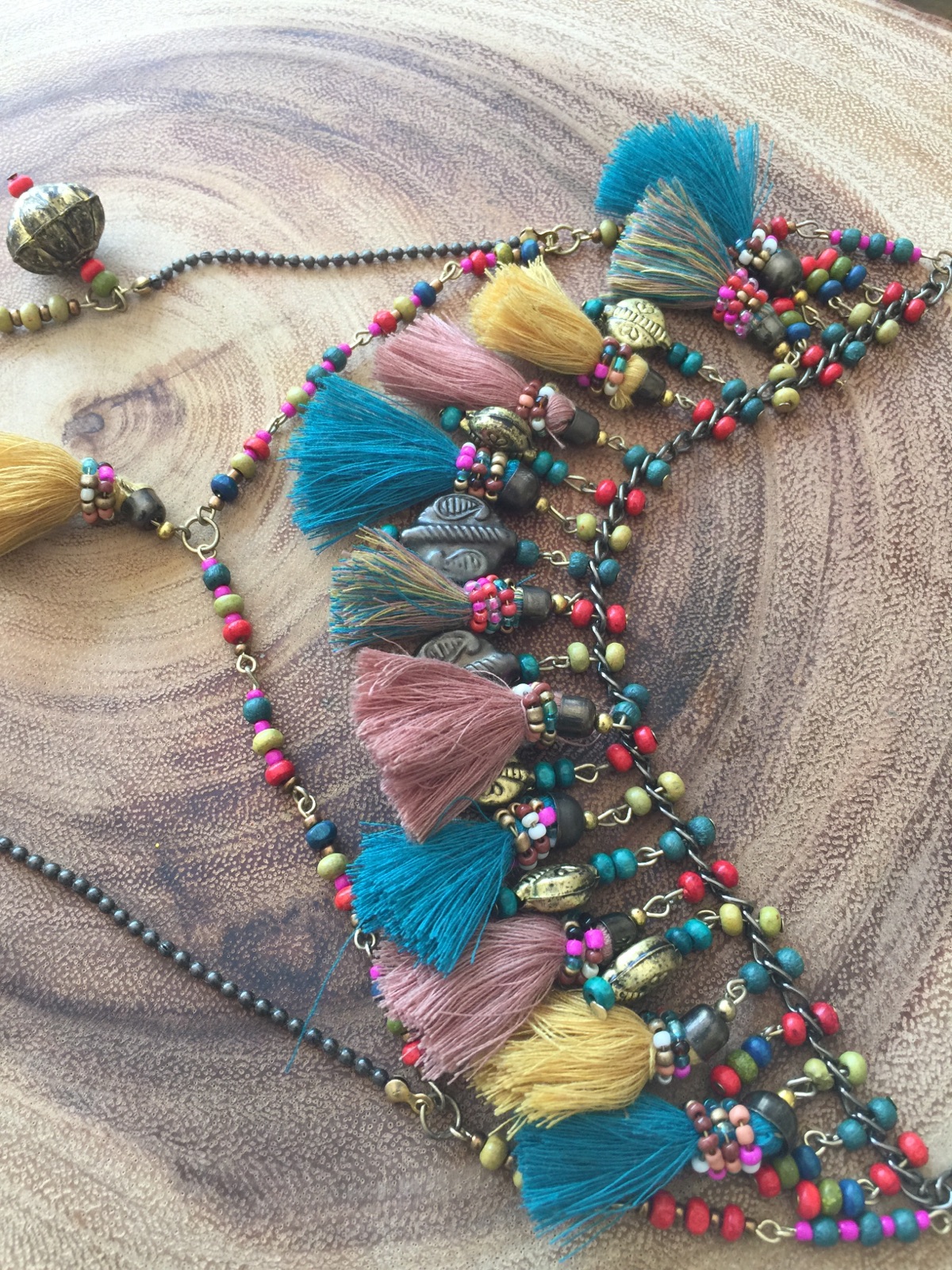 Turkish Style Tassel Layered Necklace - Scarfanatics